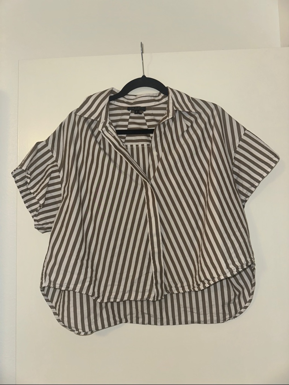 rag & bone MAURA stripe cotton poplin button up shirt